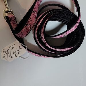 Pink and Black Pet Leash